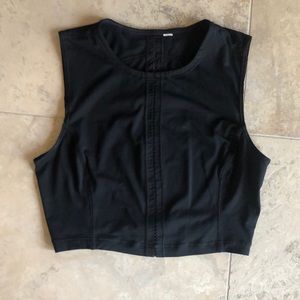 Lululemon black crop top